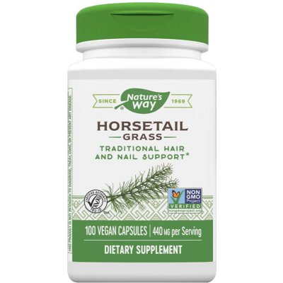 Nature's Way Horsetail Přeslička rolní 440 mg 100 kapslí – Hledejceny.cz