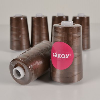 Takoy Overlock / coverlock polyesterová nit TKY 5000 barva hnědá – Zboží Dáma