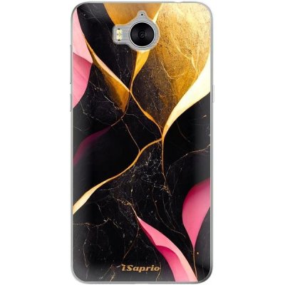 Pouzdro iSaprio Gold Pink Marble Huawei Y5 2017/Huawei Y6 2017 – Zbozi.Blesk.cz