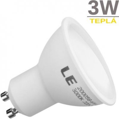 Berge LED žárovka 3W 5xSMD2835 GU10 240lm Teplá bílá