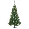 Vánoční stromek zahrada-XL Umělý vánoční stromek s LED a sadou koulí 180 cm zelený