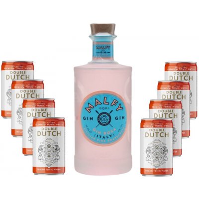 Malfy Gin Rosa 41% 0,7 l + 8x Double Dutch Indian Tonic Water 0,15 l (holá láhev) – Hledejceny.cz