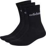 adidas Klasické ponožky Linear Crew Cushioned Socks 3 Pairs IC1301 Černá – Zboží Mobilmania