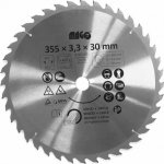 MAGG Pilový kotouč s SK plátky na dřevo 355x3,3x30mm/40 střídavě šikmé zuby 9335540 – Zboží Mobilmania