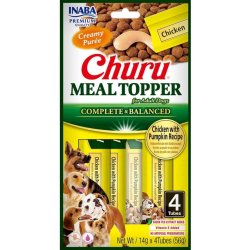 Inaba Churu Dog meal topper kuře a dýně 4 x 14 g