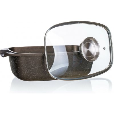 Banquet Pekáč s nepřilnavým povrchem Premium Dark Brown 39,5 x 22 x 11 cm s poklicí s aroma knobem – Hledejceny.cz