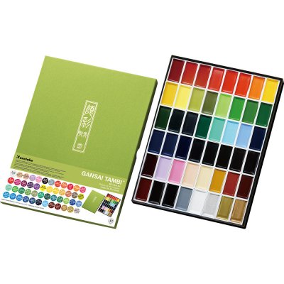 Sada akvarelovch barev 48 ks Gansai Tambi Kuretake – Zboží Mobilmania