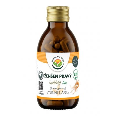 Salvia Paradise ženšen pravý 6 letý ginseng BIO 120 kapslí – Hledejceny.cz