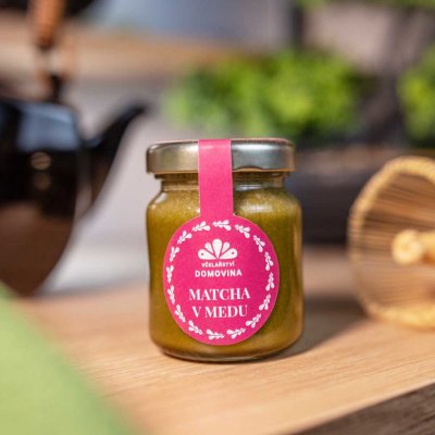 Včelařství Domovina Matcha v medu 75 g – Zboží Dáma