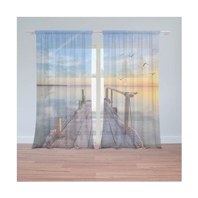 Sablio Záclony Molo a racci: 2ks 150x250cm – Hledejceny.cz