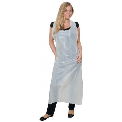 Wiros zástěra PE 75 x 125 cm 50 ks Bílá – Hledejceny.cz