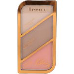 Rimmel Kate Face Sculpting Palette - Rozjasňující a tvarující paletka na tvář 18,5 g - 002 Coral Glow