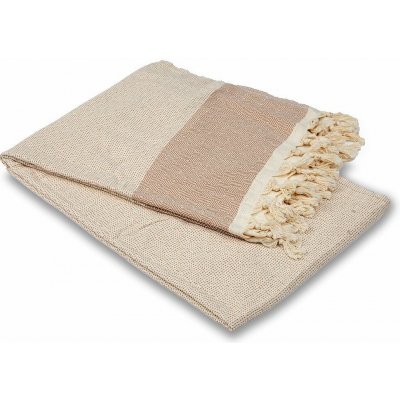 Balkanova Bavlněný přehoz Nefes VI - pískově hnědá 200 x 240 cm – Zboží Mobilmania