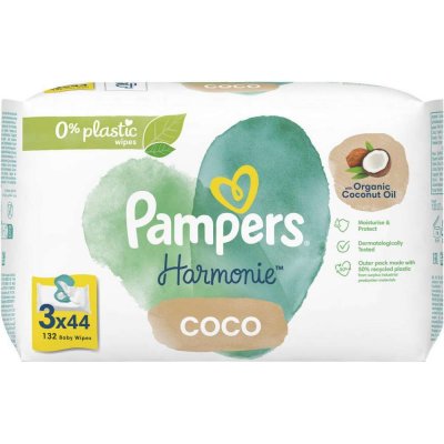 Pampers wipes Pure Coco Oil 3 x 44 ks – Hledejceny.cz