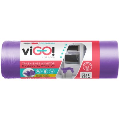 Vigo Odpadkový pytel fialový s vůní levandule 60 l 10µm 18 ks – Sleviste.cz