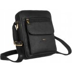 Pánská kožená taška přes rameno černá GT226 – Zboží Dáma
