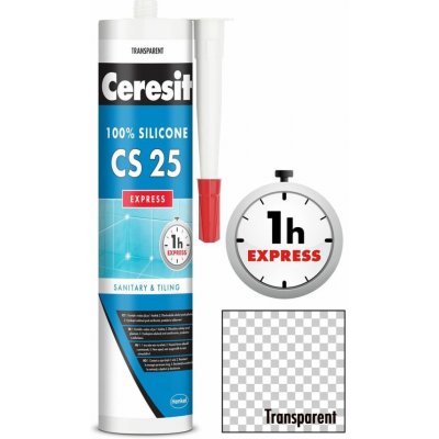 CERESIT CS25 silikon sanitarní 280ml transparentní – Sleviste.cz