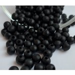 Detoa dřevěné korálky černé 6 mm 10 ks – Zboží Dáma