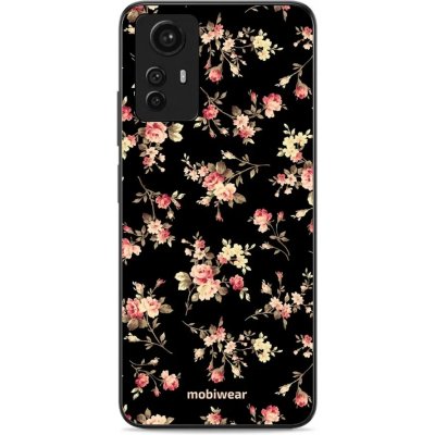 Mobiwear Glossy - Xiaomi Redmi Note 12S - G039G - Květy na černé – Zboží Živě