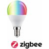 Žárovka Paulmann P 29150 Standard 230V Smart Home Zigbee 3.0 LED kapka E14 5W RGBW+ stmívatelné mat