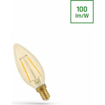Spectrumled LED CANDLE C35 E-14 230V 5W COG Teplá bílá RETROSHINE – Zboží Mobilmania