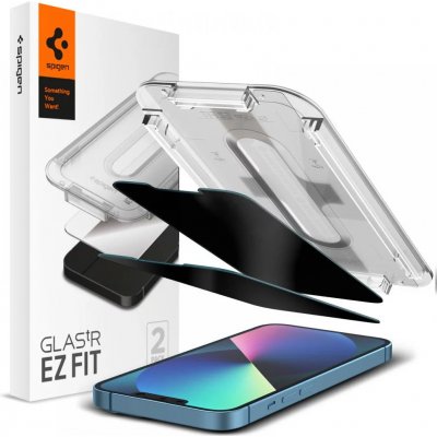 Spigen Glass tR EZ Fit Transparency Sensor Open Privacy 2 Pack iPhone 14/13 Pro /13/16e AGL03388 – Zboží Živě