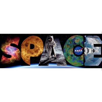 CLEMENTONI Panoramatické Space: NASA 1000 dílků – Zboží Mobilmania