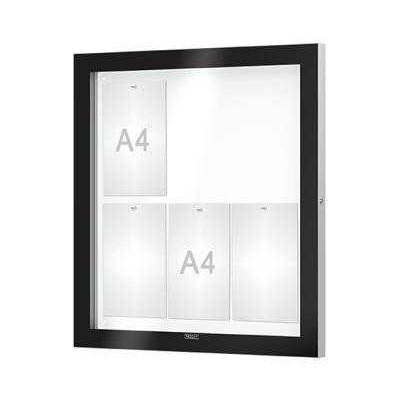 PROCITY Venkovní černá moderní vitrína Edge, 6 x A4 | Zboží Auto