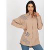 Dámská košile Basic košile s potiskem to-ks-7005.34p beige