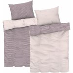 Livarno home povlečení z mikrovláknitého saténu vzorovaná světle růžová 140x200 70x90 – Zboží Dáma