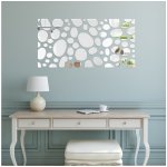 Flexistyle Samolepící dekorace zrcadlová Stones 140x70cm Stříbrná – Sleviste.cz