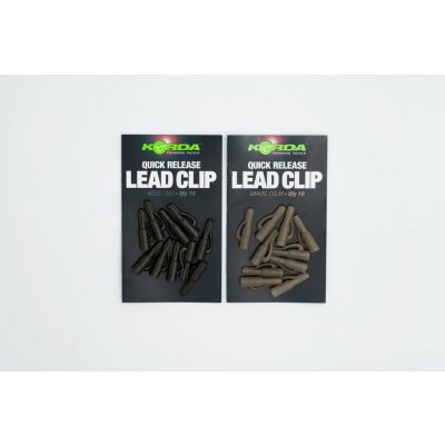 Korda Závěsky na olova Quick Release Lead Clips Clay/Grave 10 ks – Sleviste.cz