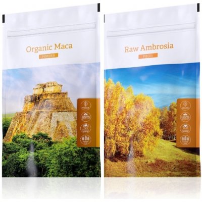 Energy Organic Maca caps 120 kapslí + Raw Ambrosia pieces 100 g – Hledejceny.cz