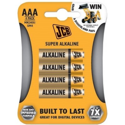 JCB Super Alkaline AAA 4ks JCB-LR03-4B – Zboží Mobilmania