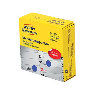 Avery Zweckform 3857 etikety 19mm tmavě modré – Hledejceny.cz