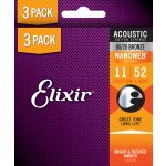 Elixir Nanoweb 80/20 Bronze Custom Light 3-Pack – Sleviste.cz