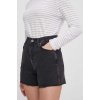 Dámské šortky Pepe Jeans Džínové šortky dámské hladké high waist PL801112RH5 černá