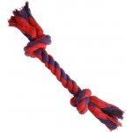 Karlie Provazová hračka lano s uzly barevné M 30 cm