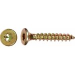 Uni vrut se zápustnou hlavou TX15 plný závit žlutě pozink. 3,5x16 mm, 200 ks – Hledejceny.cz