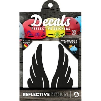 Reflective Berlin Reflexní nálepky Reflective Decals Wings black – Zboží Dáma