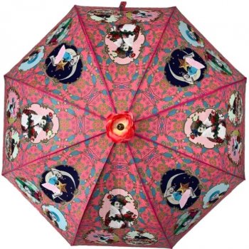 Blooming Brollies dámský holový deštník růžový