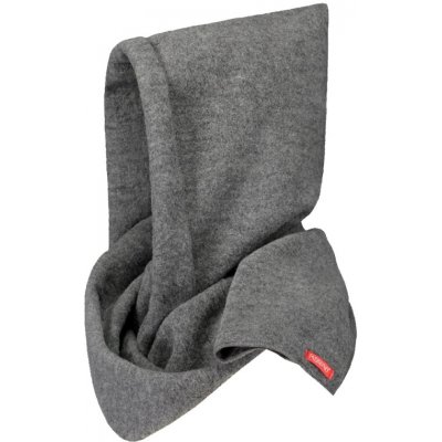 Merino šála s kapucí fleece šedá – Sleviste.cz