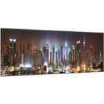 Obraz skleněný město noční New York - 40 x 100 cm – Zboží Mobilmania