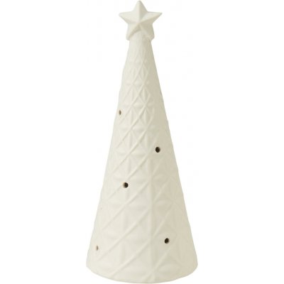 Vánoční porcelánový svítící LED stromeček kosočtverce 15 cm, H&L – Hledejceny.cz