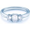 Prsteny Savicki zásnubní prsten bílé zlato diamant L427