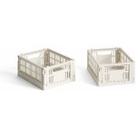 HAY Úložný box Colour Crate Mini set bílá 2 ks – Zboží Dáma