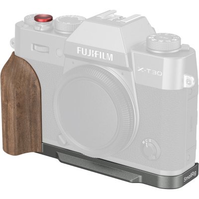 SmallRig L-Shaped Mount Plate with Wooden Handle for FUJIFILM X-T30/X-T30 II/X-T30 III (Char.Sil.) 5668 – Zboží Živě