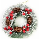 Mondex Since 1986 Vánoční věnec SANTA LILA 20 cm zelený/bílý – Zboží Dáma