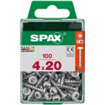 Spax Uni vrut půlkul.hlava T-Star plus T20 4CUT pln.závit Wirox 4 x 20 mm 100 ks – Hledejceny.cz