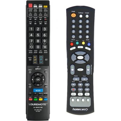 Dálkový ovladač General MASCOM MC250, MC270, MC2600, MC2100, MC2000 + ovládání TV (mini TV) – Zboží Živě